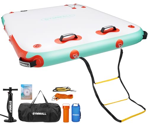GYMMALL Inflatable Floating Dock Platform